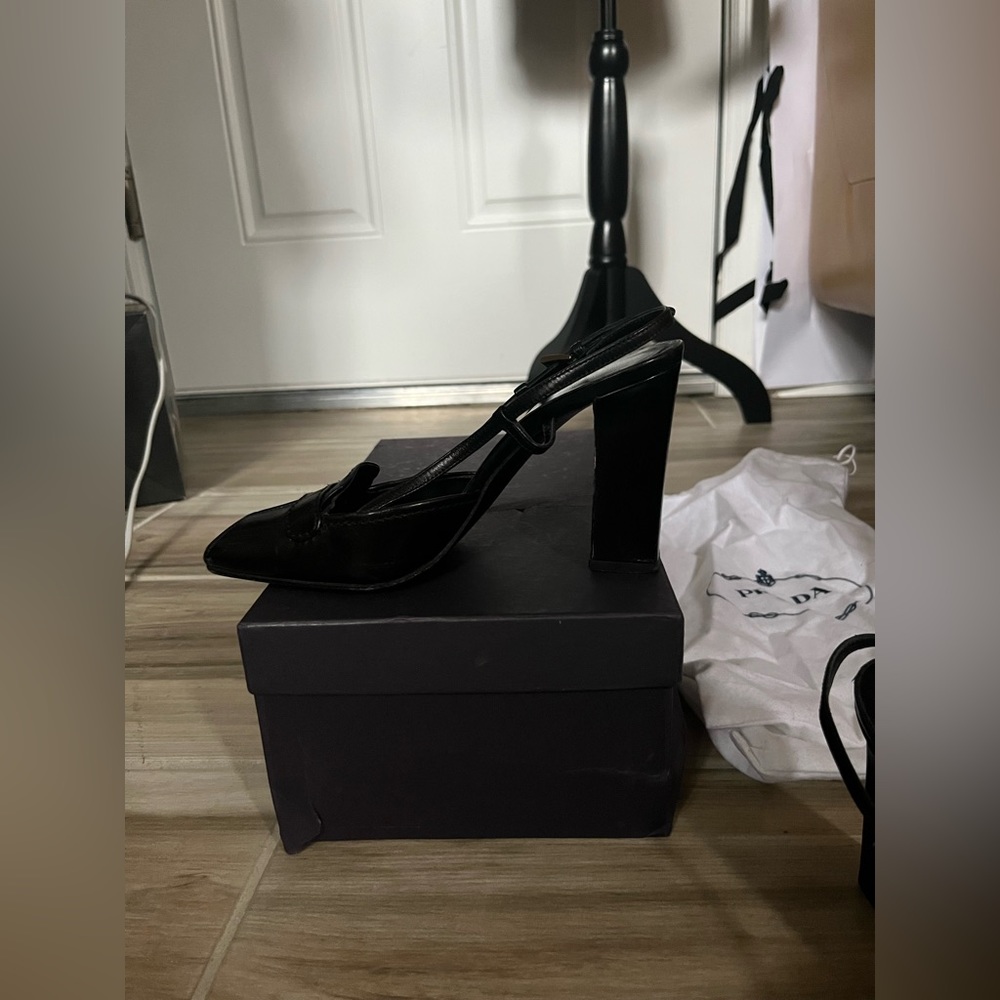 Vintage Prada slingback heels